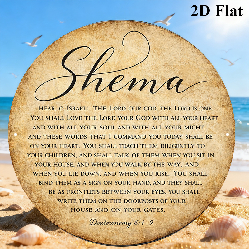 Art & Craft On Wild Animals For Preschoolers - CIFBUY Vintage Judaica Scripture Aluminum Wall