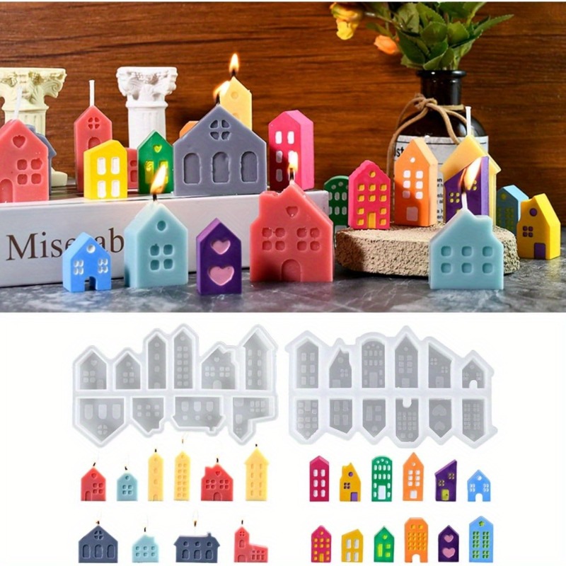 Art Craft House Making - European-Style Christmas House Silicone Mold DIY
