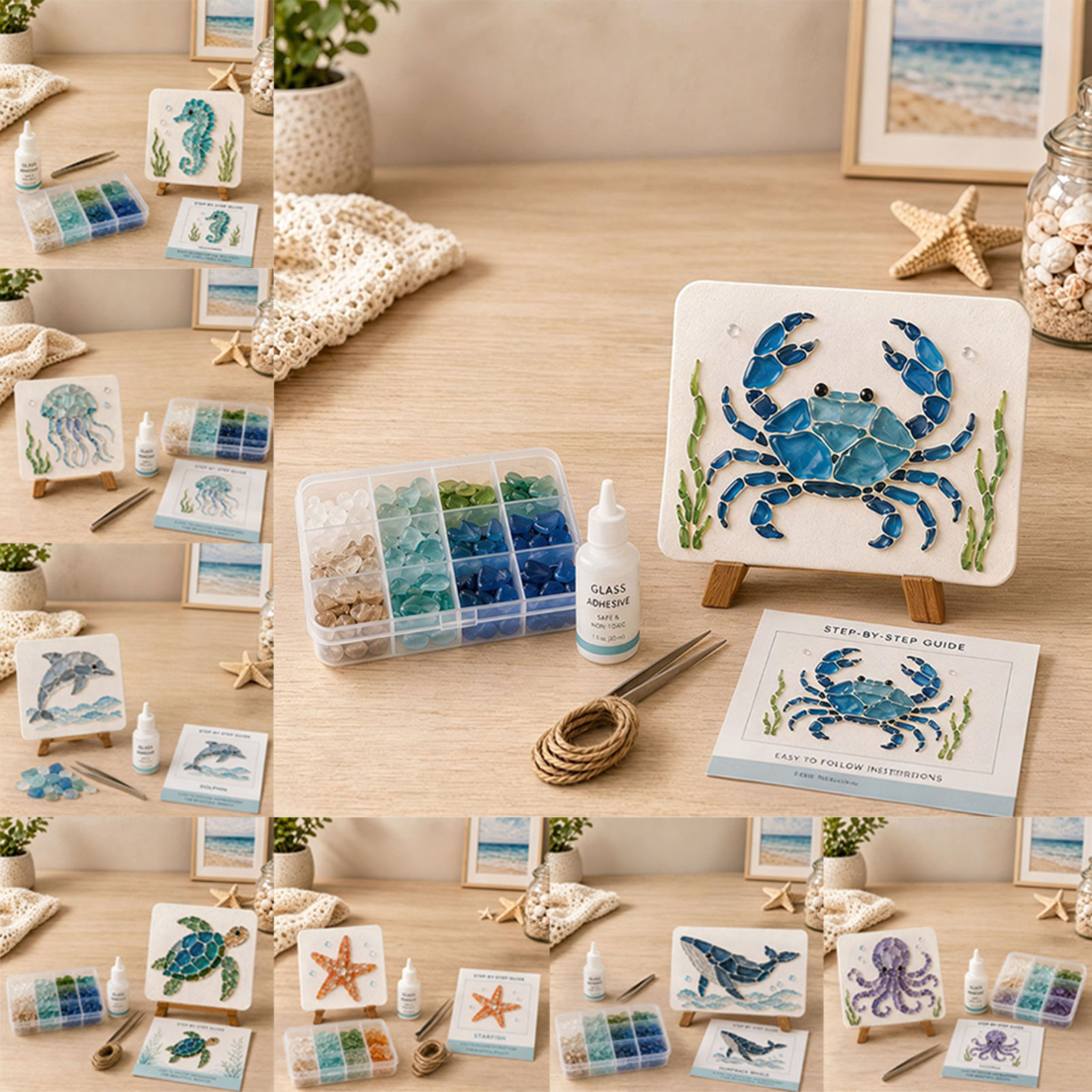 Art And Craft Nature - DIY Sea Glass Art Kit Sea