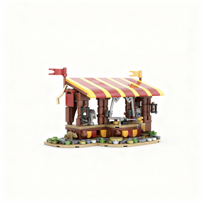 Art Craft Ideas For Christmas - 367pcs MOC Armor Market Castle Model