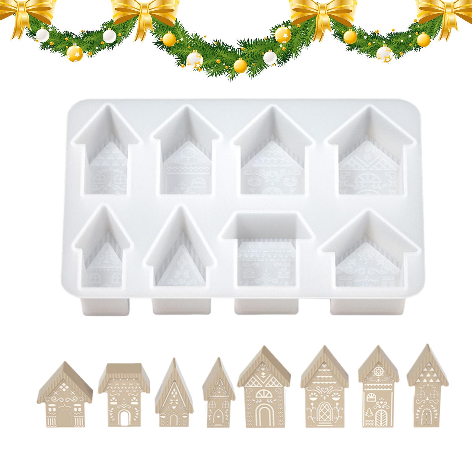 Art Craft House Making - Candle Molds 8 Cavity House Shape