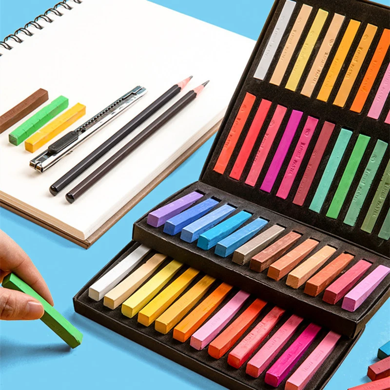 Chalk Pastel Set - 12/24/36/48 Colors/Set Art Drawing Chalk Crayons
