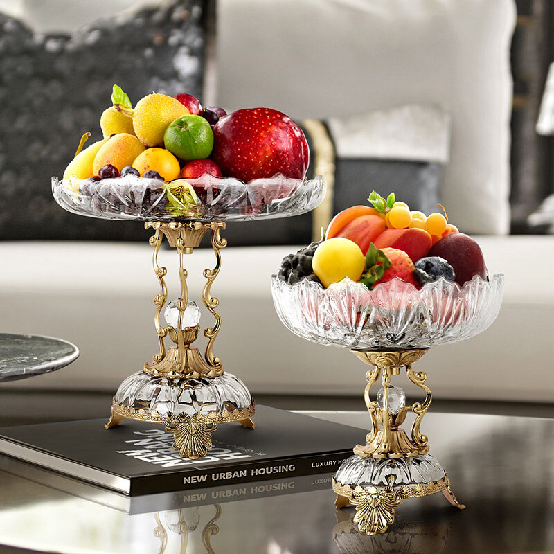 Art Craft Restaurant - Luxury Copper Fruit Plate Living Room