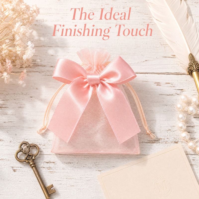 Art Craft Birthday Party - 10/20pcs Pink Bow Gift Bags Transparent