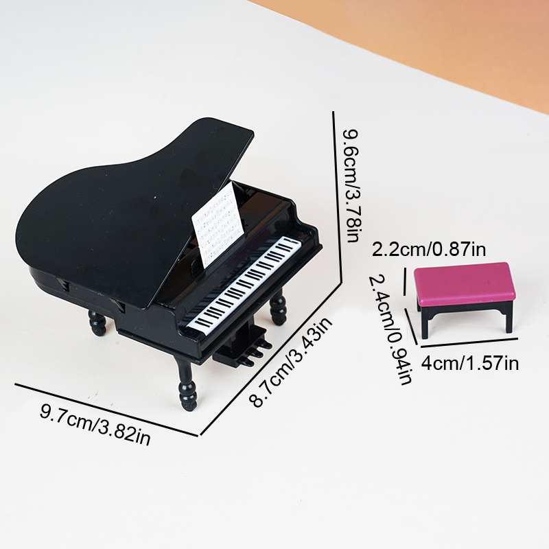 1:12 Dollhouse Miniature Piano - огляд і ціна Art Craft House