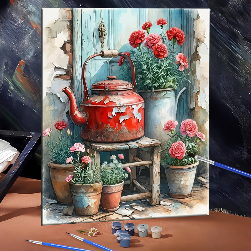 DIY Digital Oil Painting Kettl - огляд і ціна Art Craft Door