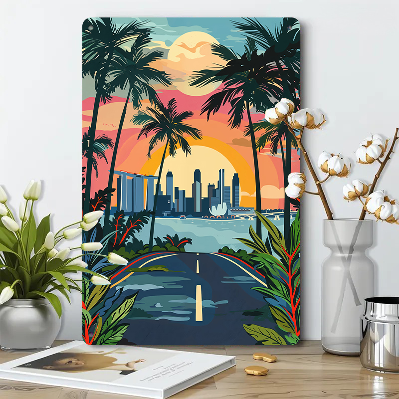 Tropical Sunset Singapore Skyl - огляд і ціна Art Craft Definition