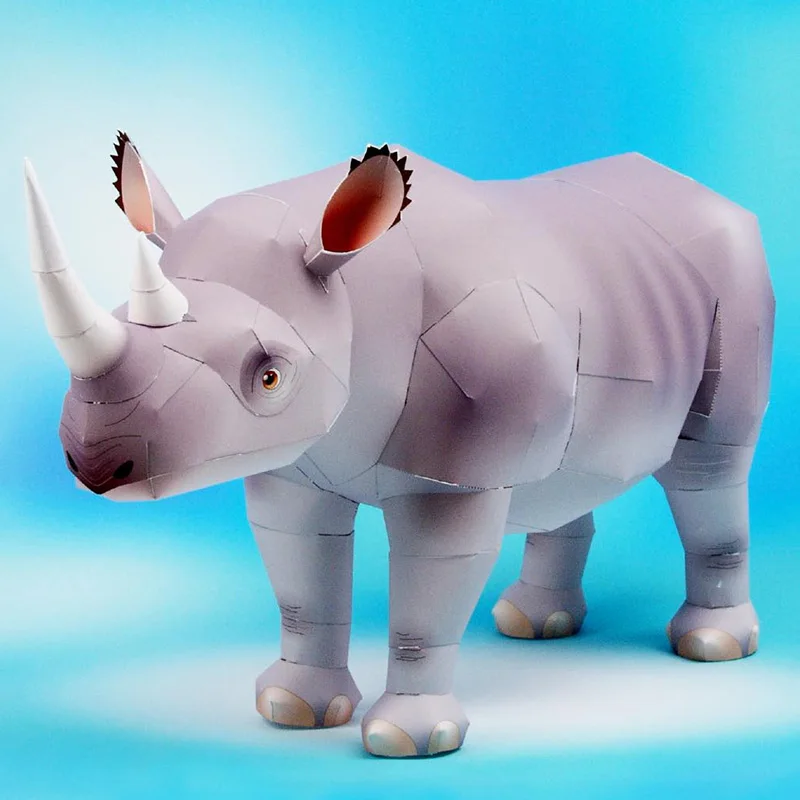 Rhinoceros Hook-lipped Handmad - огляд і ціна Art And Craft Nature