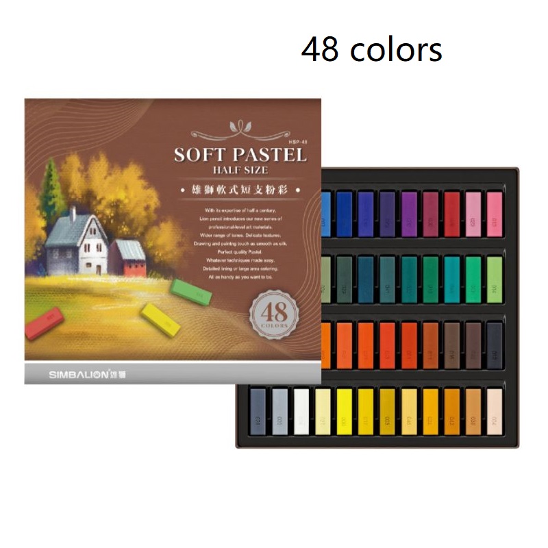 Simbalion  24/48 Colors Soft P - огляд і ціна Chalk Pastel Set
