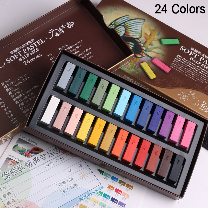 Simbalion  24/48 Colors Soft P - огляд і ціна Chalk Pastel Set