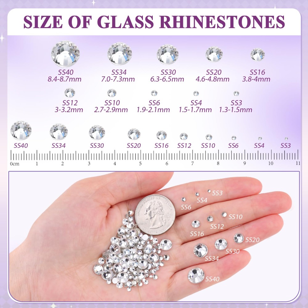2000PCS Clear SS20 5mm Flatbac - огляд і ціна Art Craft Accessories
