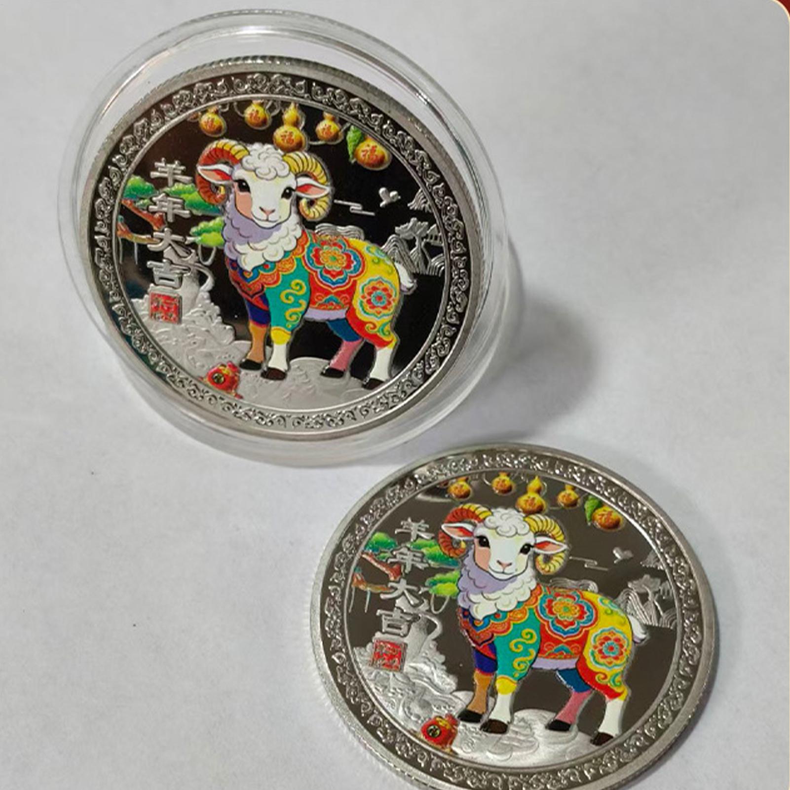 Year Of The Goat Souvenir Coin - огляд і ціна Art Craft Display