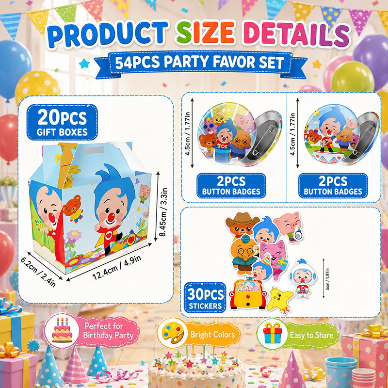 PLIM Cartoon Pattern Paper box - огляд і ціна Art Craft Birthday Party