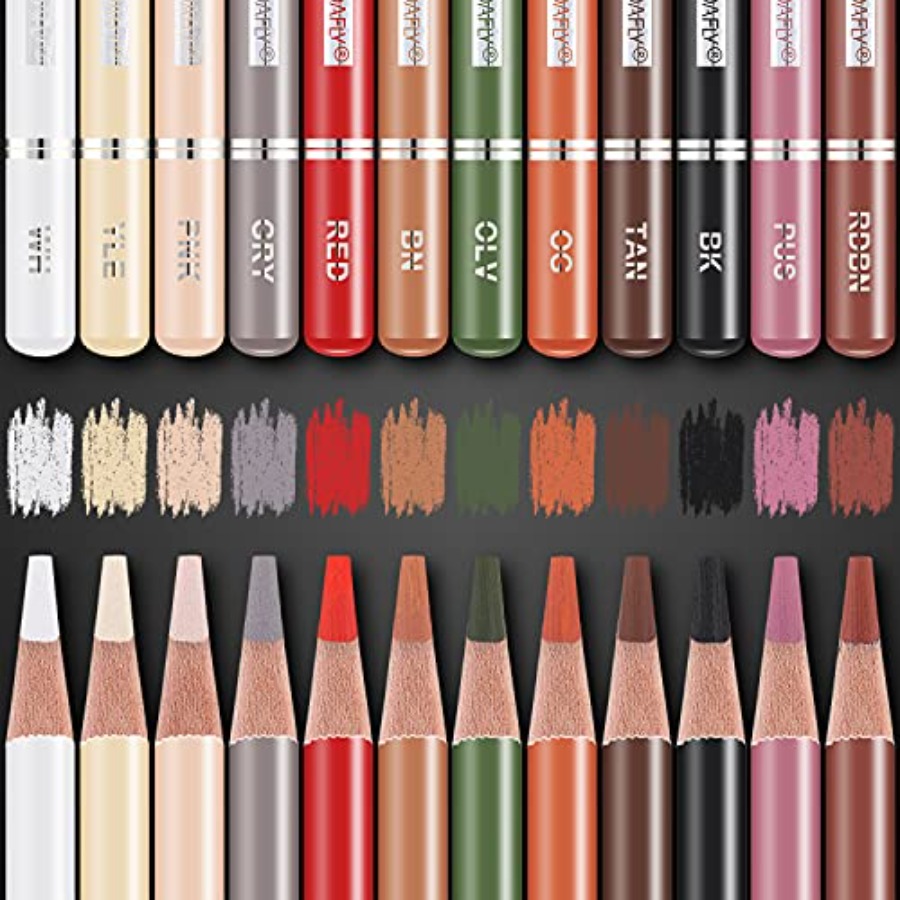 Professional Colored Charcoal  - огляд і ціна Chalk Pastel Set