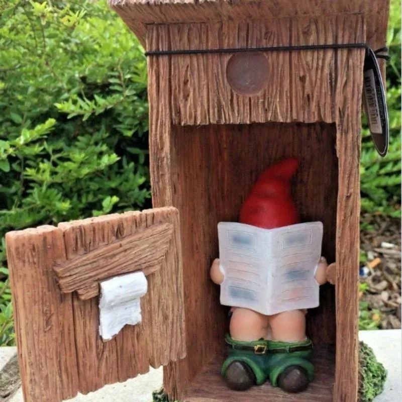 Reading Book Gnome Statue Scul - огляд і ціна Art Craft Door
