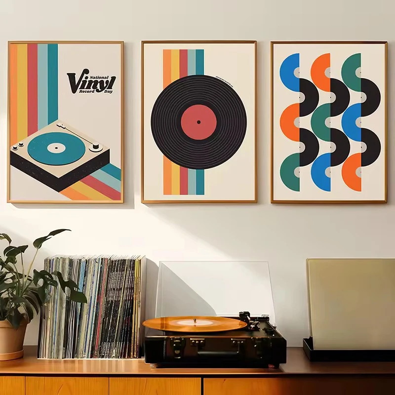 Mid Century Vinyl Record Canva - огляд і ціна Art Craft House