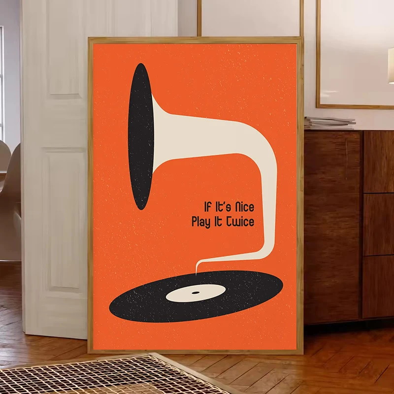 Mid Century Vinyl Record Canva - огляд і ціна Art Craft House
