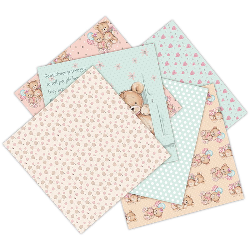 12 Sheets little bear Scrapboo - огляд і ціна Art Craft Birthday Party