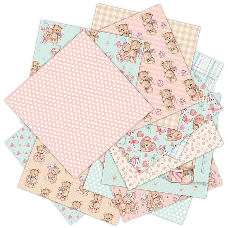 12 Sheets little bear Scrapboo - огляд і ціна Art Craft Birthday Party