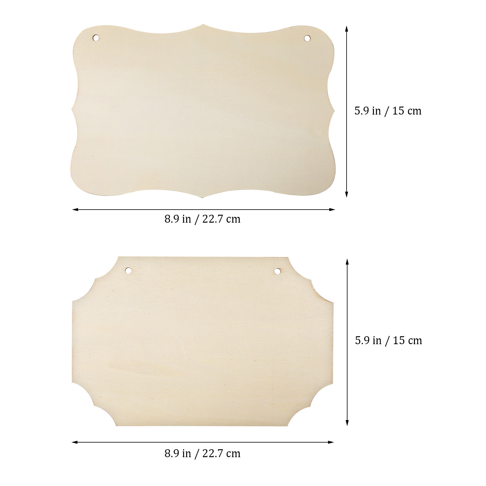 4Pcs Blank Wooden Craft Plaque - огляд і ціна Art Craft Door