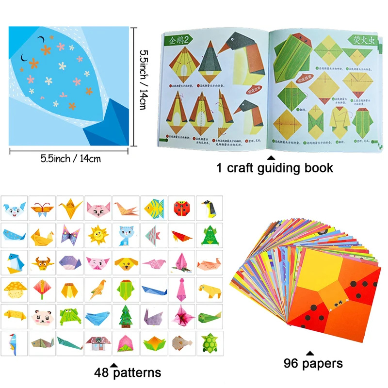 Origami Kit with 30/96 Sheets  - огляд і ціна Art And Craft Nature