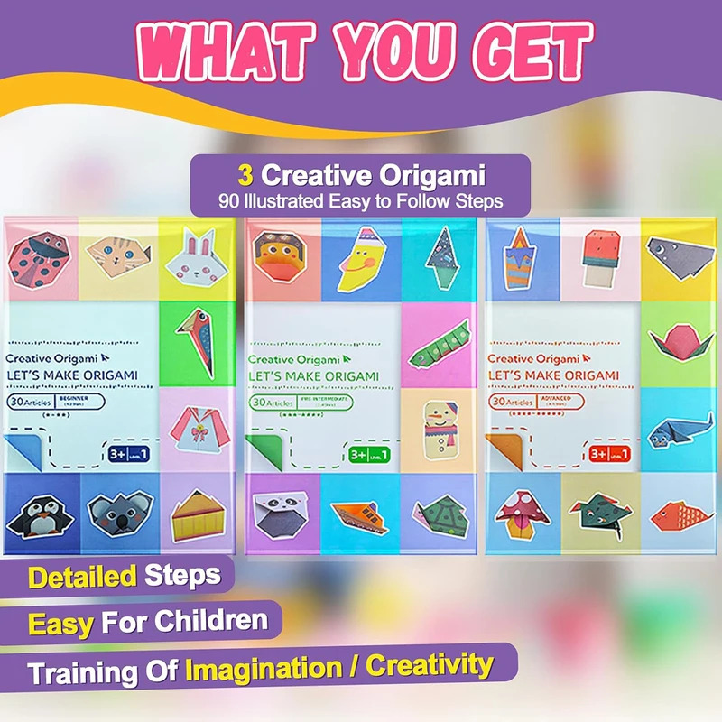 Origami Kit with 30/96 Sheets  - огляд і ціна Art And Craft Nature