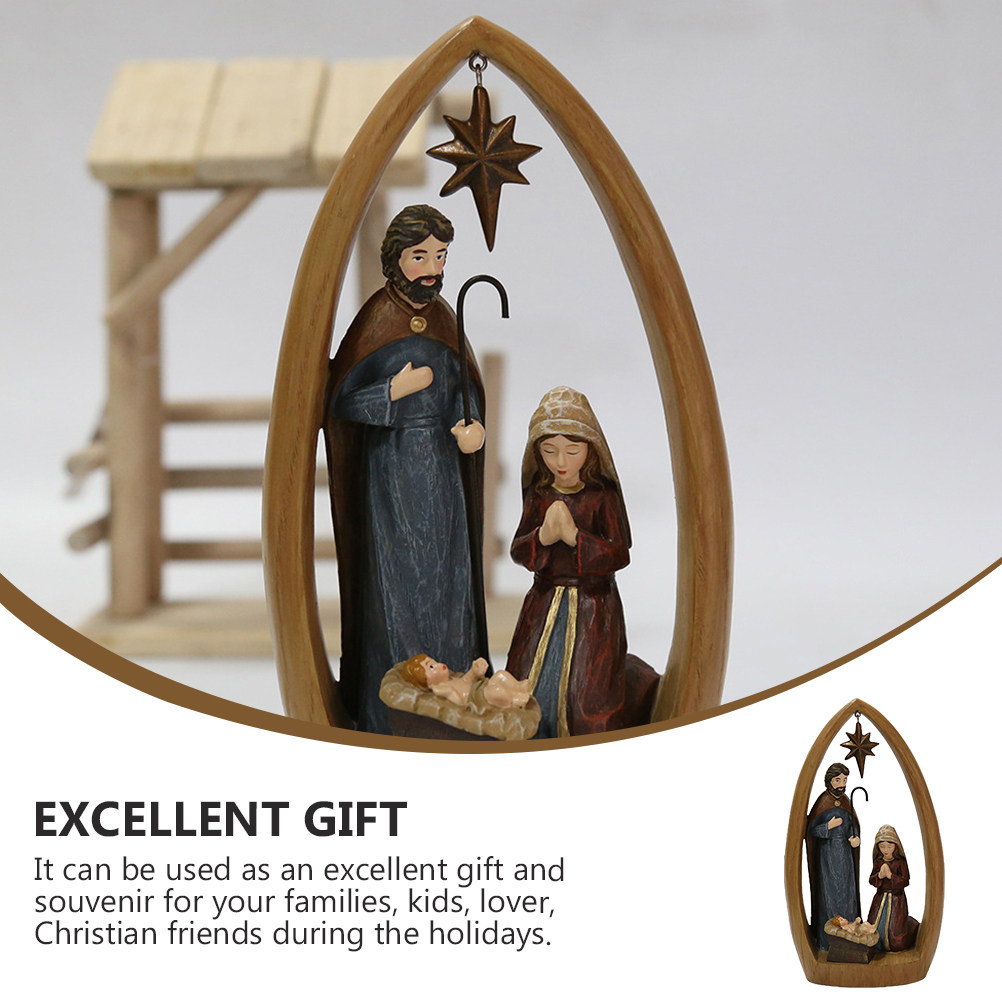 1Pcs Nativity Scene Christian  - огляд і ціна Art Craft Restaurant