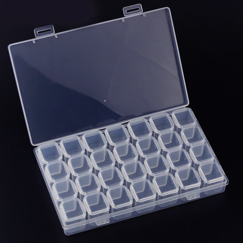 Clear Storage Box 28 Grids Sep - огляд і ціна Art Craft Display