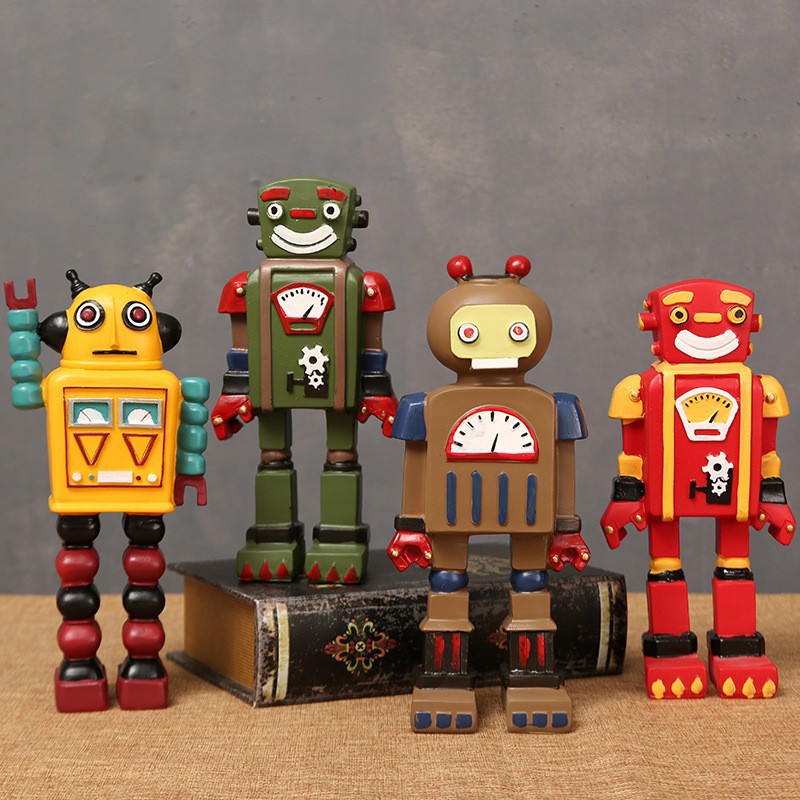 Cartoon Robot Statue Ornaments - огляд і ціна Art Craft Robot