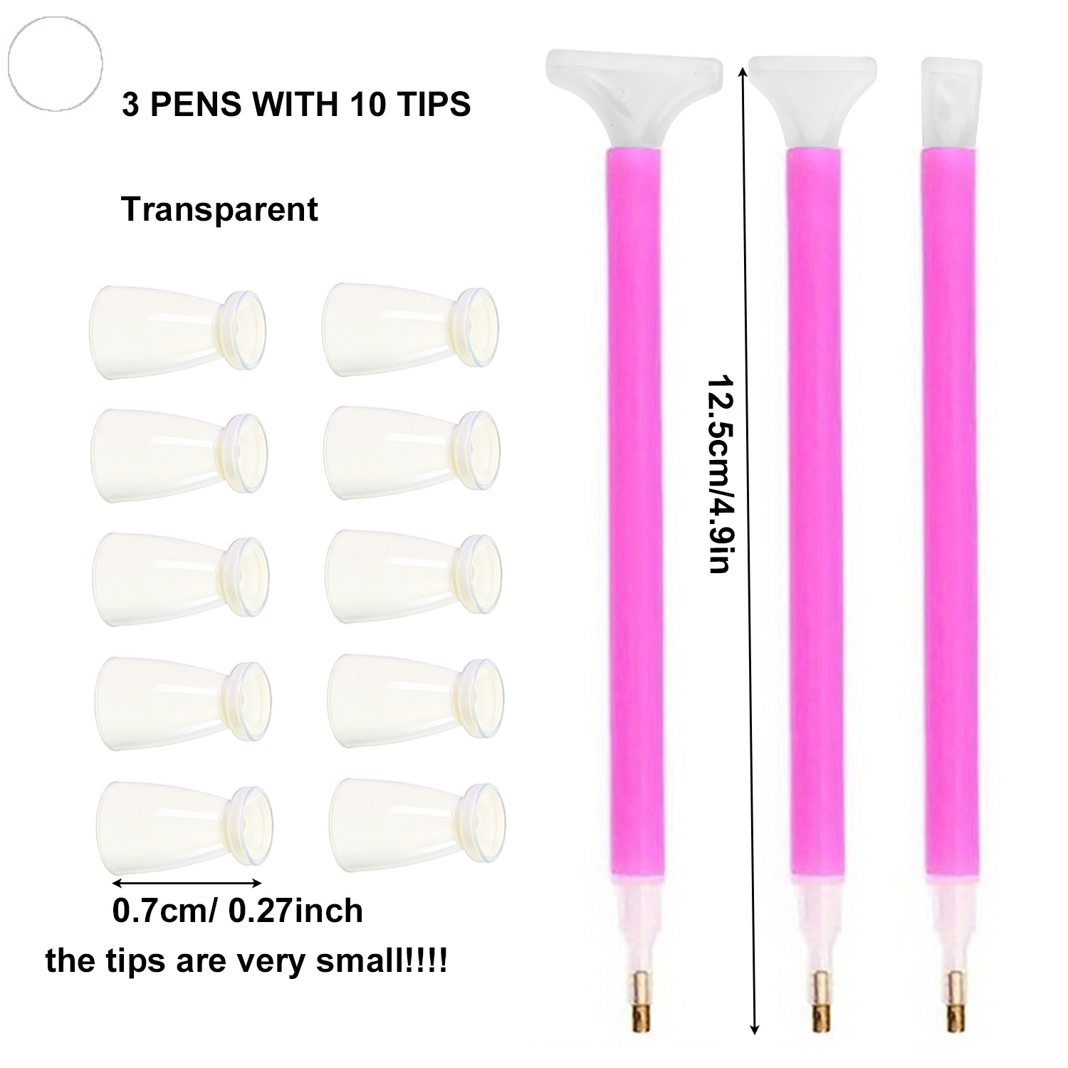 10 Silicone Tips & 3 Pens Diam - огляд і ціна Art Craft Accessories