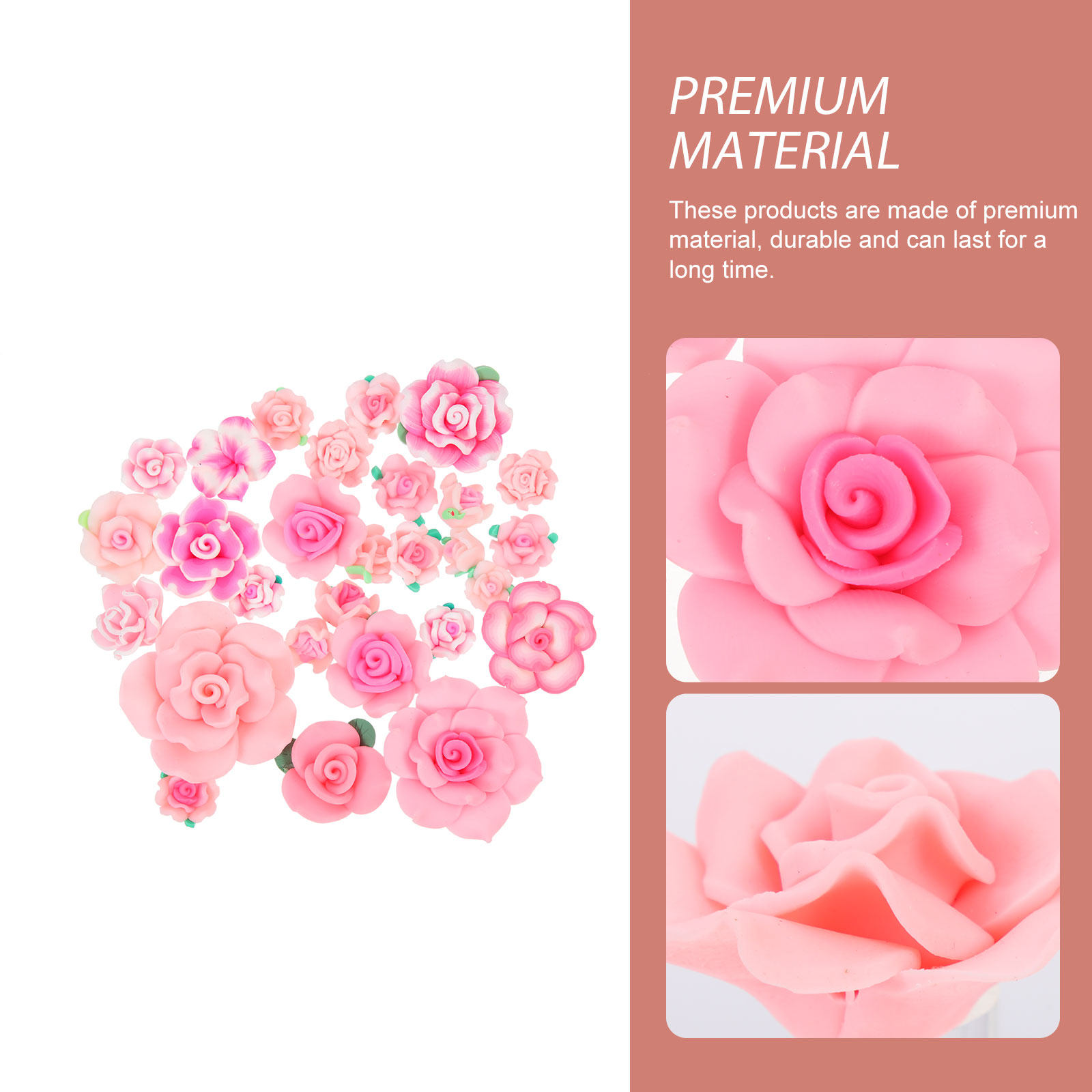 28Pcs Clay Flower Charms Set D - огляд і ціна Polymer Clay Set