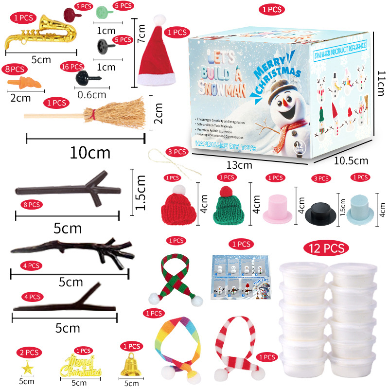 12 DIY Snowman set toys, Chris - огляд і ціна Art Craft Upholstery