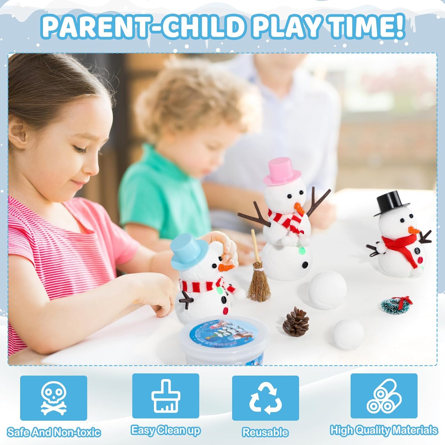 12 DIY Snowman set toys, Chris - огляд і ціна Art Craft Upholstery