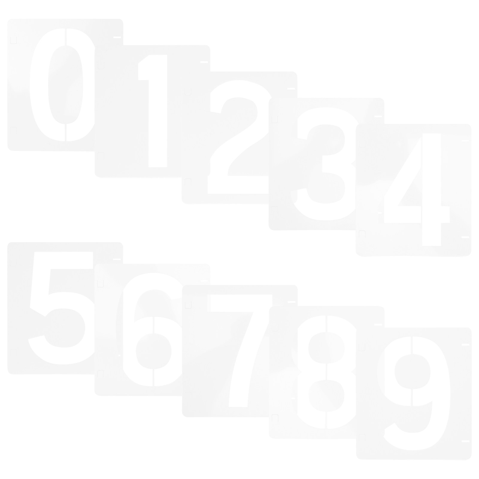 10Pcs Number Stencils 0-9 Reus - огляд і ціна Art Craft Door