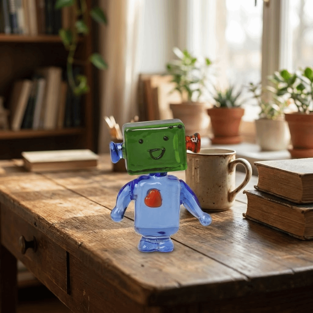 Unique Colorful Face Robot Orn - огляд і ціна Art Craft Robot