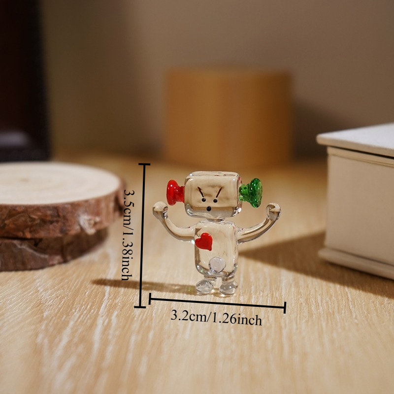 Cute Face Robot Handcrafted Gl - огляд і ціна Art Craft Robot