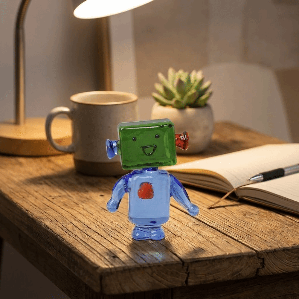 Cute Colorful Face Robot Ornam - огляд і ціна Art Craft Robot